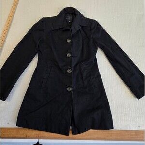 Banana Republic Classic Black Trench Coat